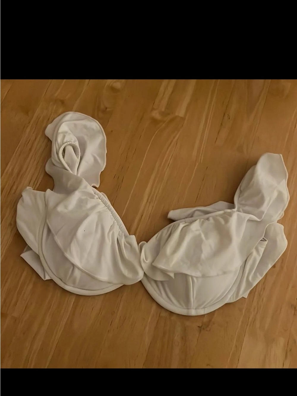 Dippin' Daisy's White Ruffle Bikini Top